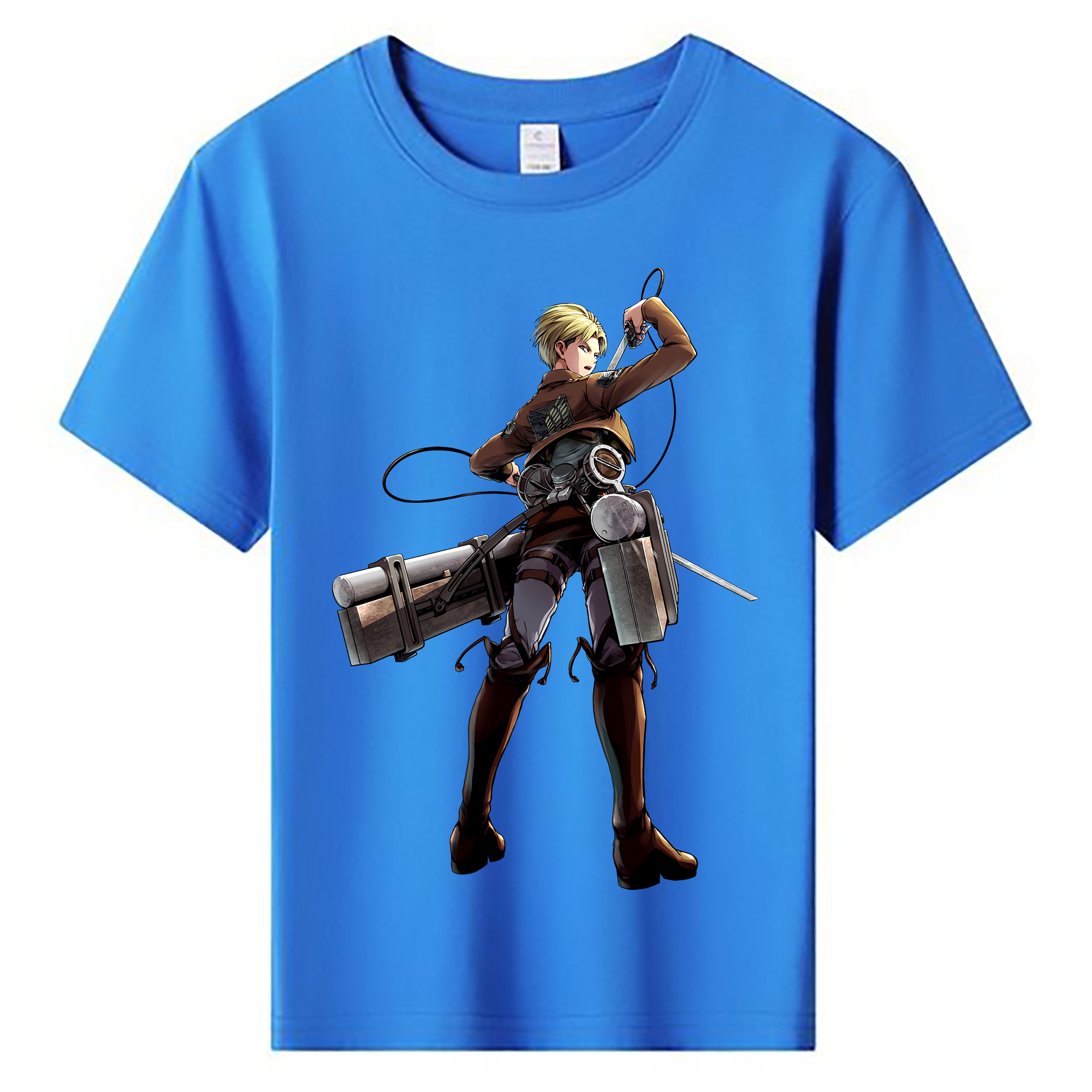 （画像用） 進撃の巨人 Attack on Titan 綿100％キッズTシャツ（フロントプリント）